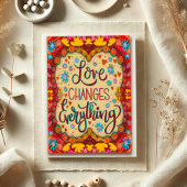 Liebe verändert alles Inspirivity Valentine Karte