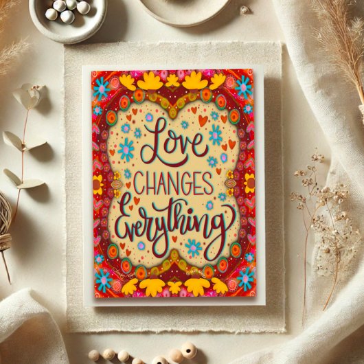 Liebe verändert alles Inspirivity Valentine Karte
