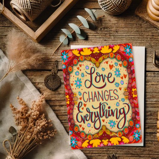 Liebe verändert alles Inspirivity Valentine Karte