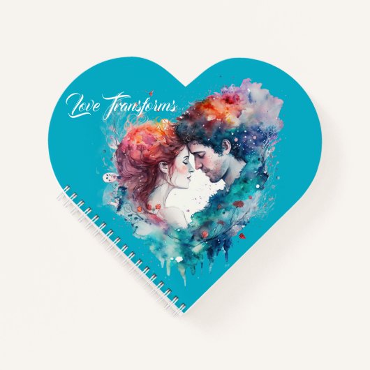 Liebe verändert Herz geformt Notizblock (Vorderseite)