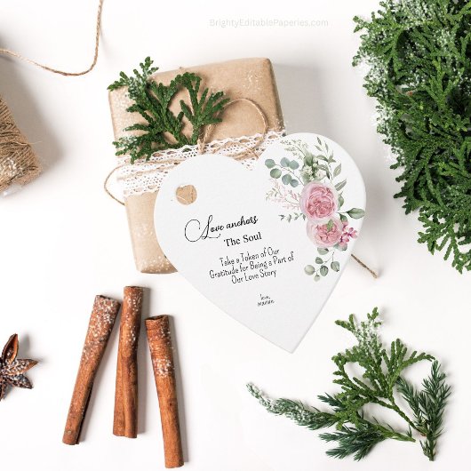 Liebe Verankert die Gastgeschenk Hochzeit Soul Peo Geschenkanhänger