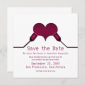 Liebe-Verbindung USB Save the Date Einladung, Fuch Einladung (Vorne/Hinten)