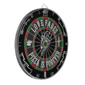 Liebe verblaßt Dartboard Dartscheibe (Vorderseite Links)