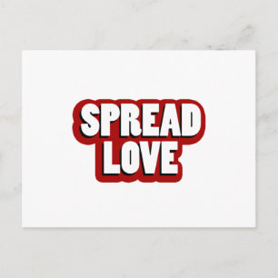 Liebe verbreiten Design Postkarte