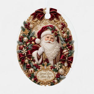 Liebe verbreiten Freude teilen Weihnachtsbaumschmu Ornament Aus Metall