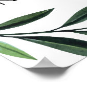 Liebe verbreiten Nicht Germs Wasserfarben-Grünplak Poster (Ecke)