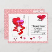 Liebe verbreiten postkarte (Vorne/Hinten)