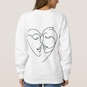 ✏️ 💕 Liebe, vereinfachte 💘 🎨 Sweatshirt (Rückseite)
