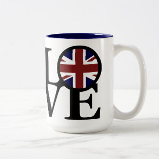 LIEBE Vereinigtes Königreich 15oz Zweifarbige Tasse