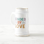 Liebe vereint - "Bonding by Liebe" Multicolor Bierglas (Vorderseite Links)
