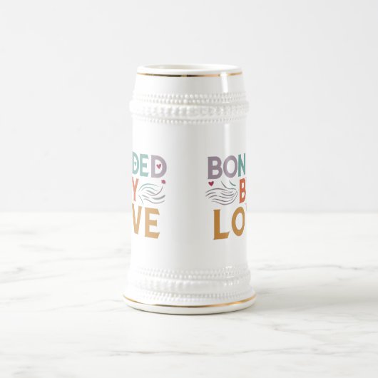 Liebe vereint - "Bonding by Liebe" Multicolor Bierglas (Mittel)