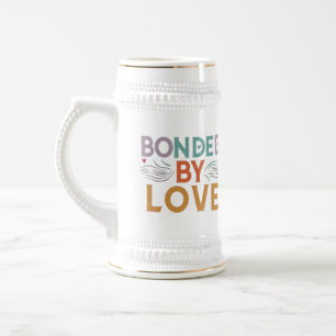 Liebe vereint - "Bonding by Liebe" Multicolor Bierglas