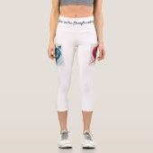 Liebe vereint Waistband-Design - Motivierend Fraue Capri Leggings (Vorderseite)