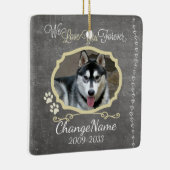 Liebe verfolgen Sie für immer Erinnerungsandenken Keramikornament (Rechts)