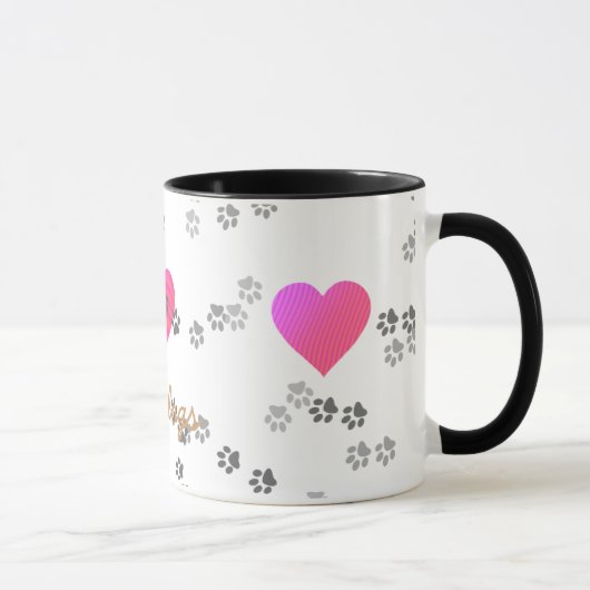 Liebe verfolgt - Tasse - Schablone (Rechts)