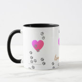 Liebe verfolgt - Tasse - Schablone (Links)
