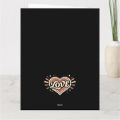 Liebe vergeht nie Rechtes Passen Paar Karte (Rückseite)