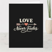 Liebe vergeht nie Rechtes Passen Paar Karte (Vorderseite)