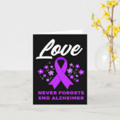 Liebe vergisst nie, Alzheimer Alzheimer's Aware zu Karte (Gelbe Blume)