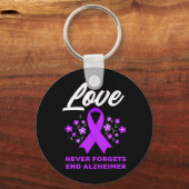 Liebe vergisst nie, Alzheimer Alzheimer's Aware zu Schlüsselanhänger (Rückseite)