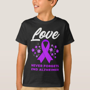 Liebe vergisst nie, Alzheimer Alzheimer's Aware zu T-Shirt