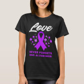 Liebe vergisst nie, Alzheimer Alzheimer's Aware zu T-Shirt (Vorderseite)
