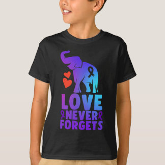 Liebe vergisst nie Alzheimer Elefant 1 T-Shirt