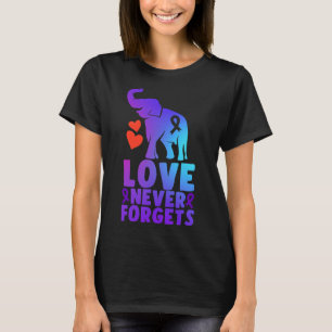 Liebe vergisst nie Alzheimer Elefant 1 T-Shirt