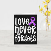 Liebe vergisst nie, dass Erinnerungen Alzheimer-En Karte (Gelbe Blume)