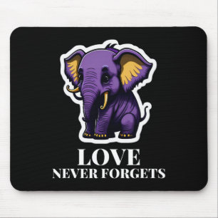 Liebe vergisst nie Elefant für Mädchen Heimerheime Mousepad