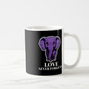 Liebe vergisst nie Elefanten für Alzheimer-Frauen Kaffeetasse