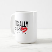 Liebe verifiziert Herz Häkchen Kaffeetasse (Vorderseite Links)
