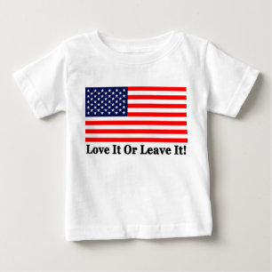 Liebe verlässt es oder es! baby t-shirt