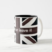 , Liebe verlässt es oder es Zweifarbige Tasse (VorderseiteRechts)