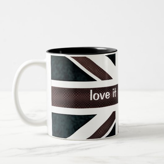 , Liebe verlässt es oder es Zweifarbige Tasse (Links)