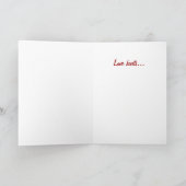 "Liebe verletzt" Gruß-Karte Karte (Innenseite)