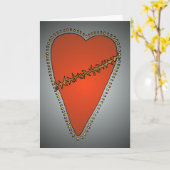 "Liebe verletzt" Gruß-Karte Karte (Gelbe Blume)