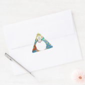 Liebe verließ es oder Live es Hakuna Matata Dreieckiger Aufkleber (Umschlag)