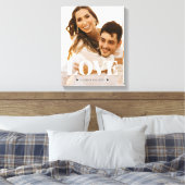 Liebe Verlobung Foto Canvas Print Leinwanddruck (Insitu (Schlafzimmer))