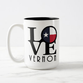LIEBE VErnon Texas 15oz Zweifarbige Tasse