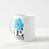 LIEBE Vero Beach Blue Hibiskus 11oz Kaffeetasse (Vorderseite Links)