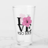 LIEBE Vero Beach Hibiskus Glas (Rückseite)