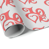 Liebe-Verpackungs-Papier Geschenkpapier (Rolleneckpunkt)