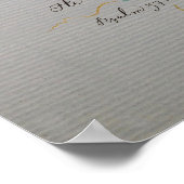 LIEBE, VERPFLICHTUNG, VERTRAUEN, PSALM 37 KALLIGRA POSTER (Ecke)