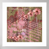 Liebe Versage ConeFlower Collage nie Poster (Vorne)