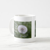 Liebe Versage Dandelion1 Korinther 13 Kaffeetasse (Vorderseite Links)