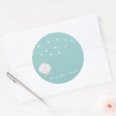 Liebe Versage Dandelion 1 Korinther 13 Runder Aufkleber (Umschlag)