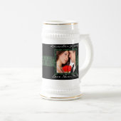 Liebe Versage Foto Wedding Stein nie Bierglas (VorderseiteRechts)