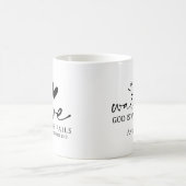 Liebe versage Korinthen nie 13:8 Christlichen Psal Kaffeetasse (Mittel)