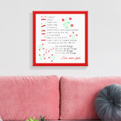 Liebe Versage nie | 1 Korinther 13 4-8 Leinwanddruck (Insitu (Wohnzimmer))